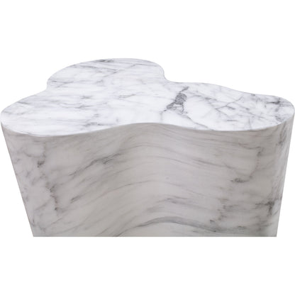 Slab Side Table by TOV Furniture. Made from concrete in a modern style.