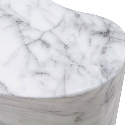 Slab Side Table by TOV Furniture. Made from concrete in a modern style.