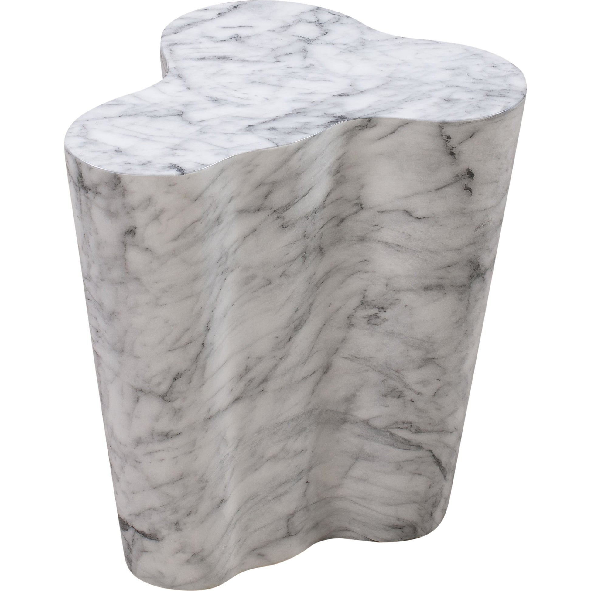 Slab Side Table by TOV Furniture. Made from concrete in a modern style.