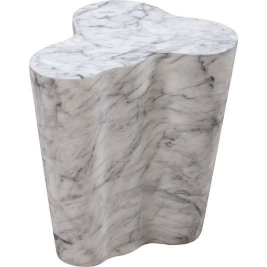 Slab Side Table by TOV Furniture. Made from concrete in a modern style.
