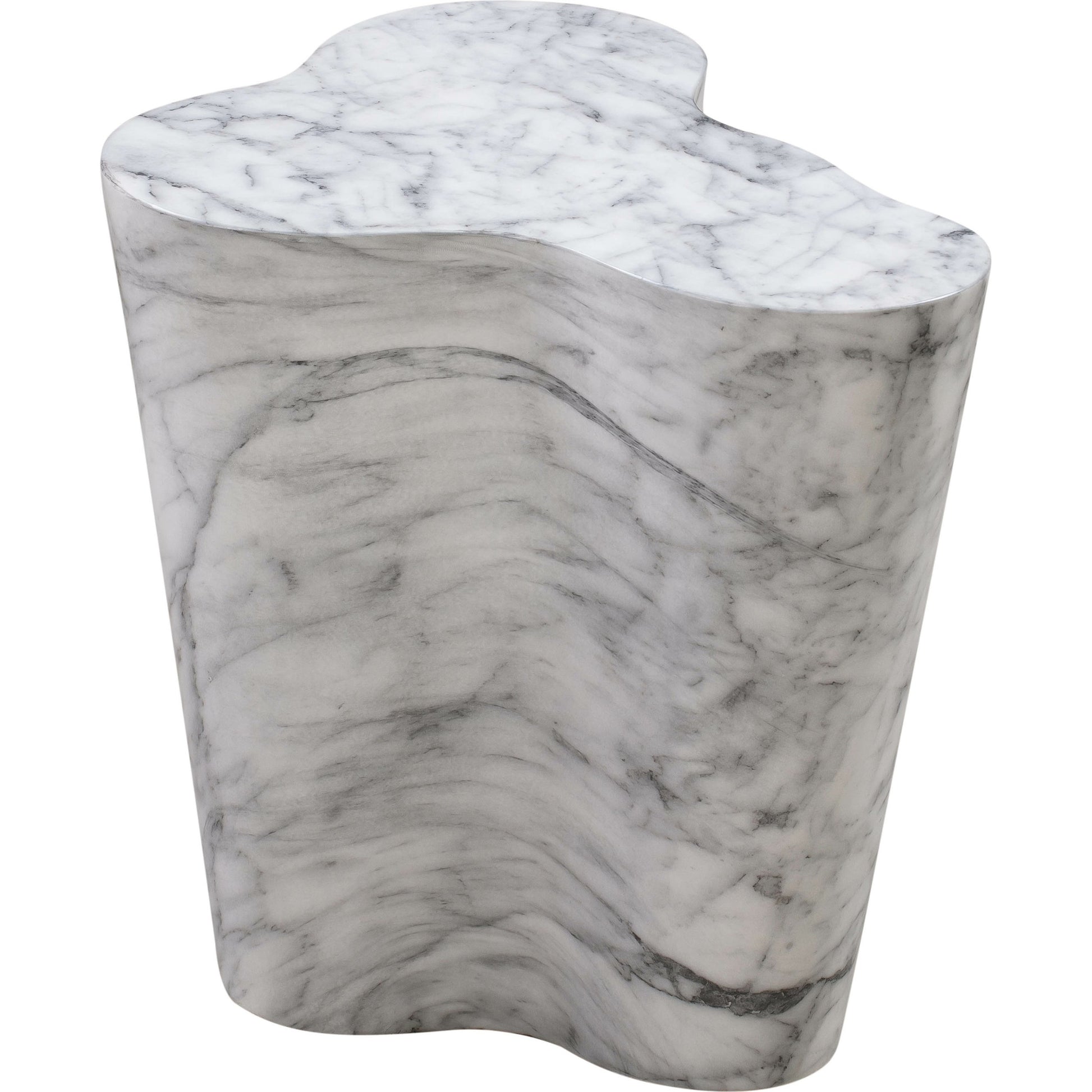 Slab Side Table by TOV Furniture. Made from concrete in a modern style.