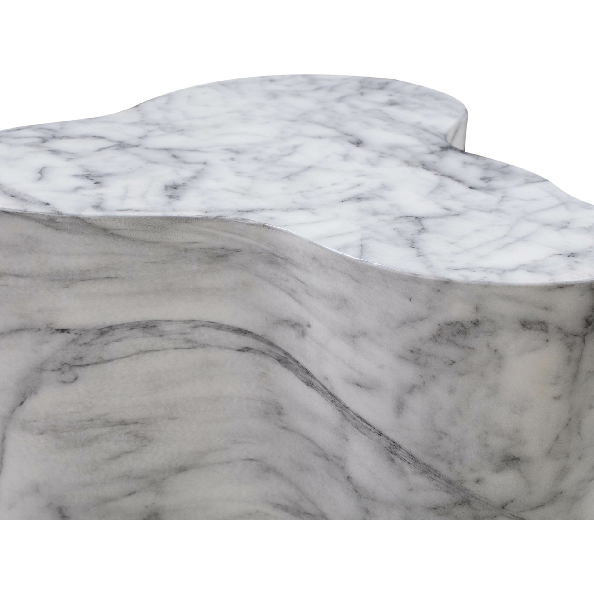 Slab Side Table by TOV Furniture. Made from concrete in a modern style.