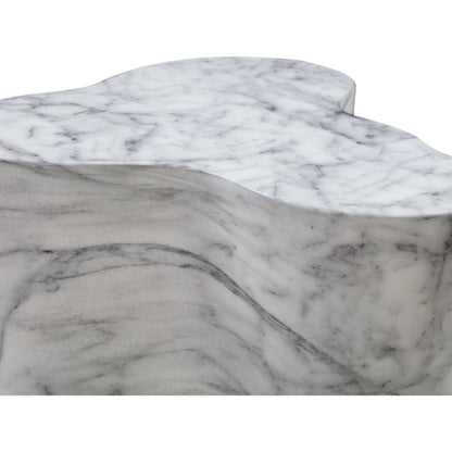 Slab Side Table by TOV Furniture. Made from concrete in a modern style.