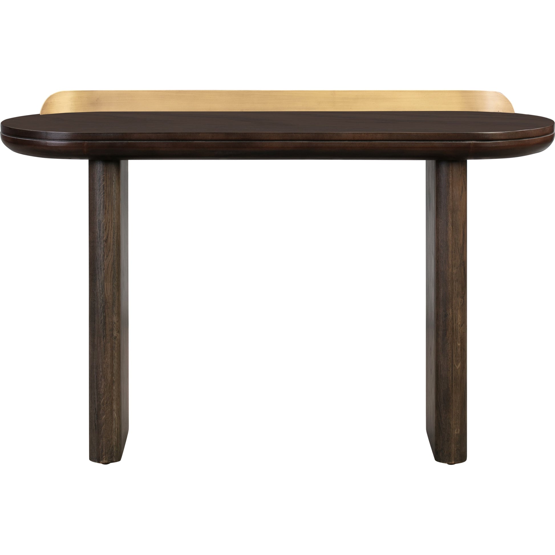 Braden Desk/Console Table by TOV Furniture. Made from acacia, mdf veneer, metal, oak in a modern style.