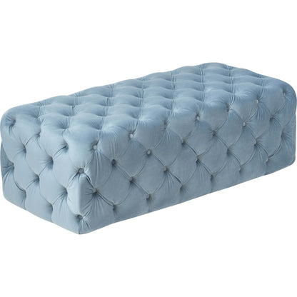 Kaylee Ottoman by TOV Furniture. Made from velvet in a modern style.
