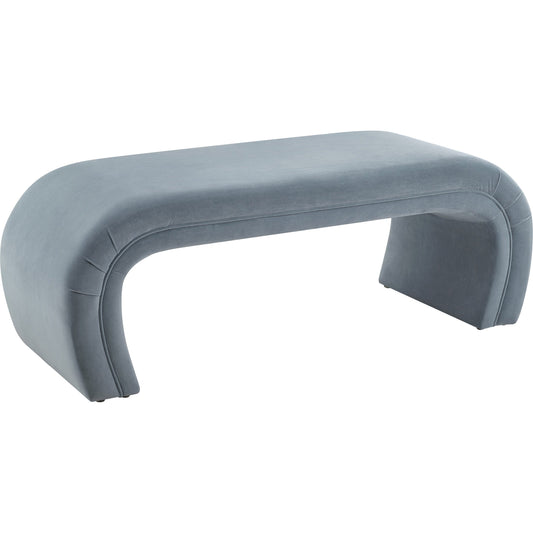 Kenya Bench by TOV Furniture. Made from velvet in a modern style.