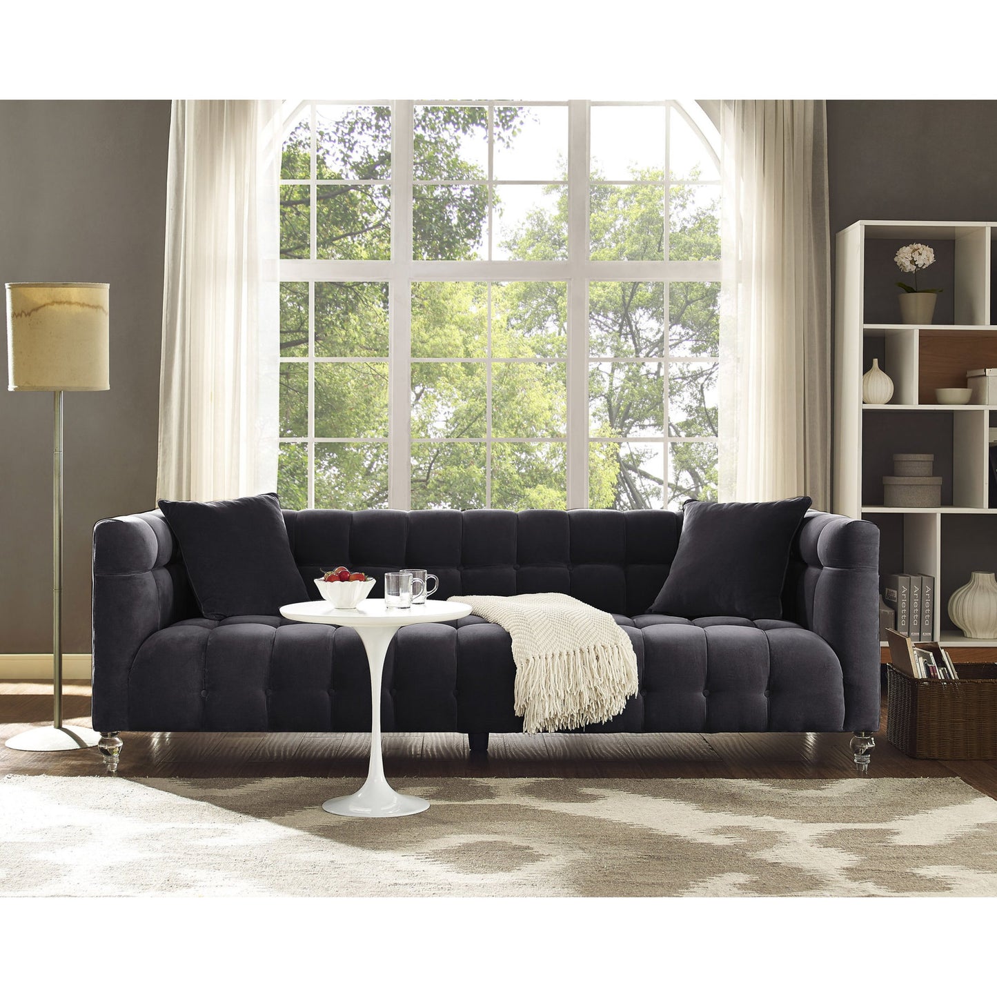 019 S-245298 | Lifestyle | Bea Sofa by TOV Furniture. Made from velvet in a modern style.