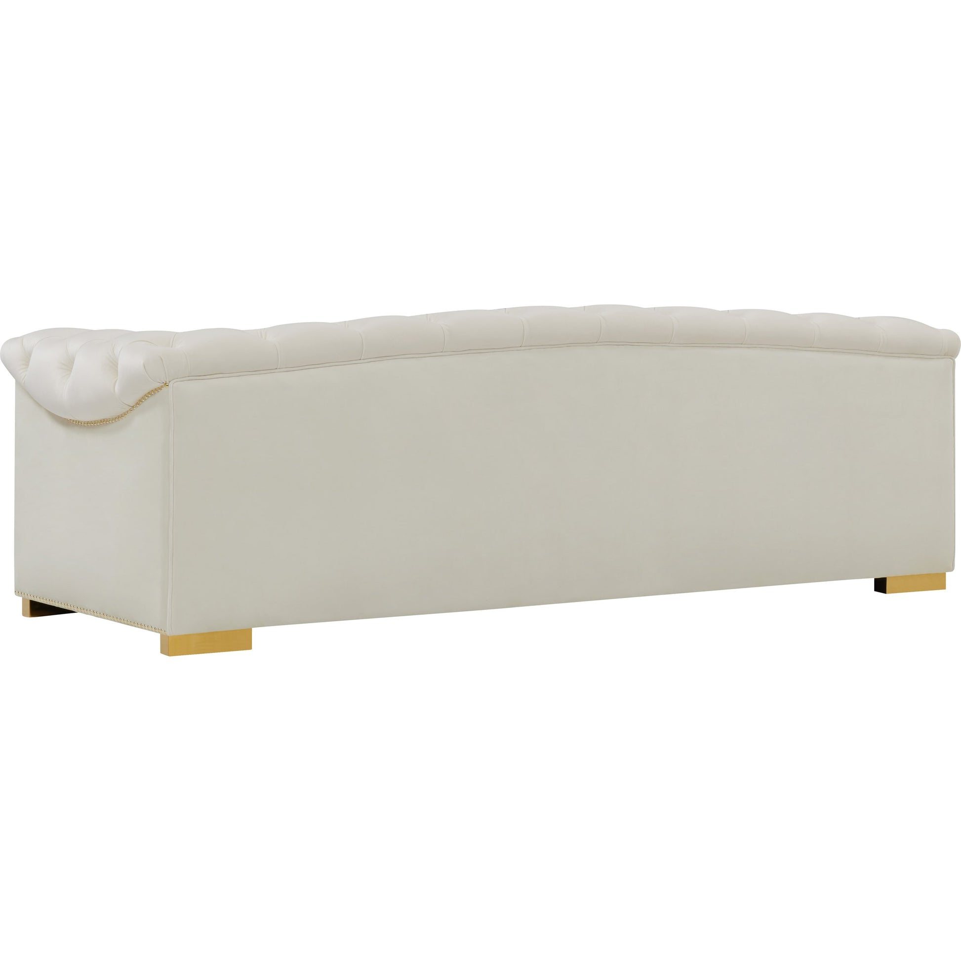 Farah Classic Sofa by TOV Furniture. Made from velvet in a traditional style.