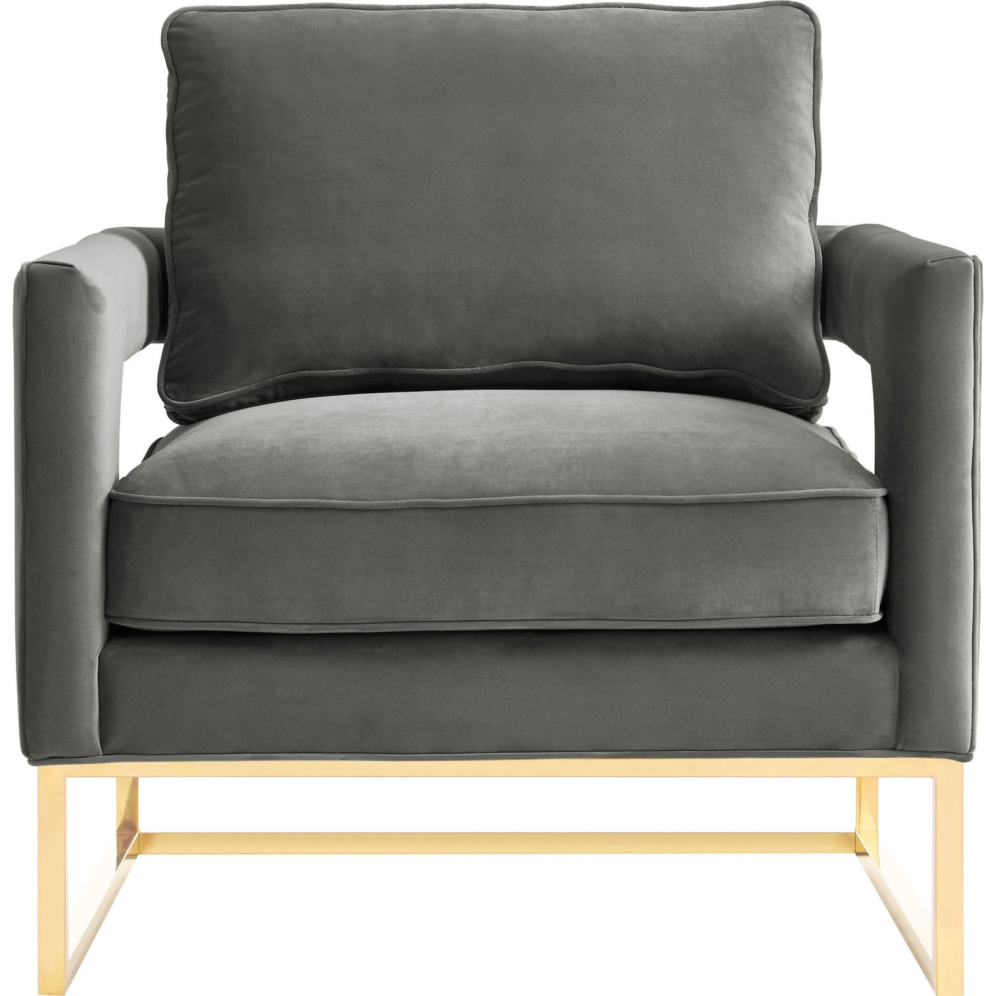 Avery Chair by TOV Furniture in gold. Made from unique in a modern style.