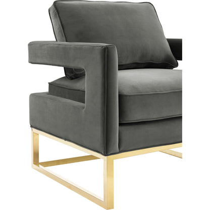 Avery Chair by TOV Furniture in gold. Made from unique in a modern style.