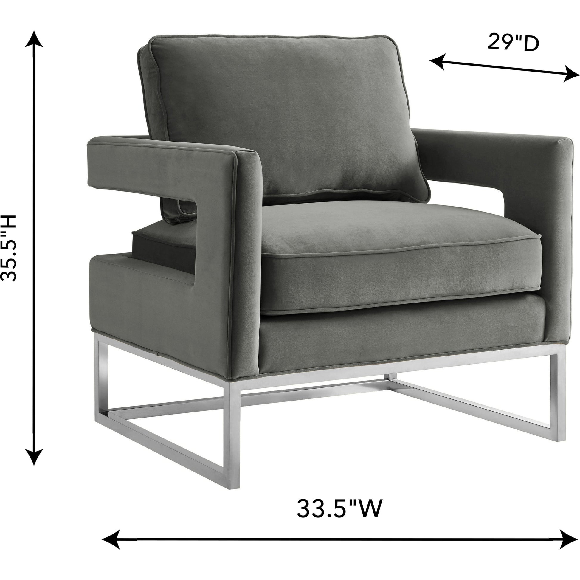 Avery Chair by TOV Furniture in gold. Made from unique in a modern style.