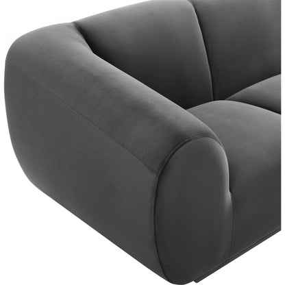 Emmet Velvet Sofa by TOV Furniture. Made from velvet in a transitional style.