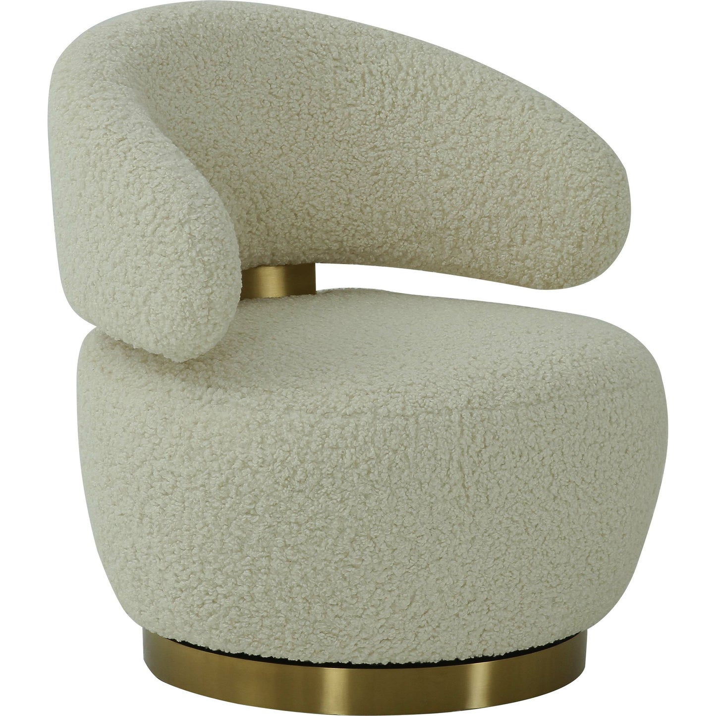 001 SR-893941 | Primary Silo | Austin Faux Shearling Chair by TOV Furniture in beige. Made from faux shearling in a modern style.