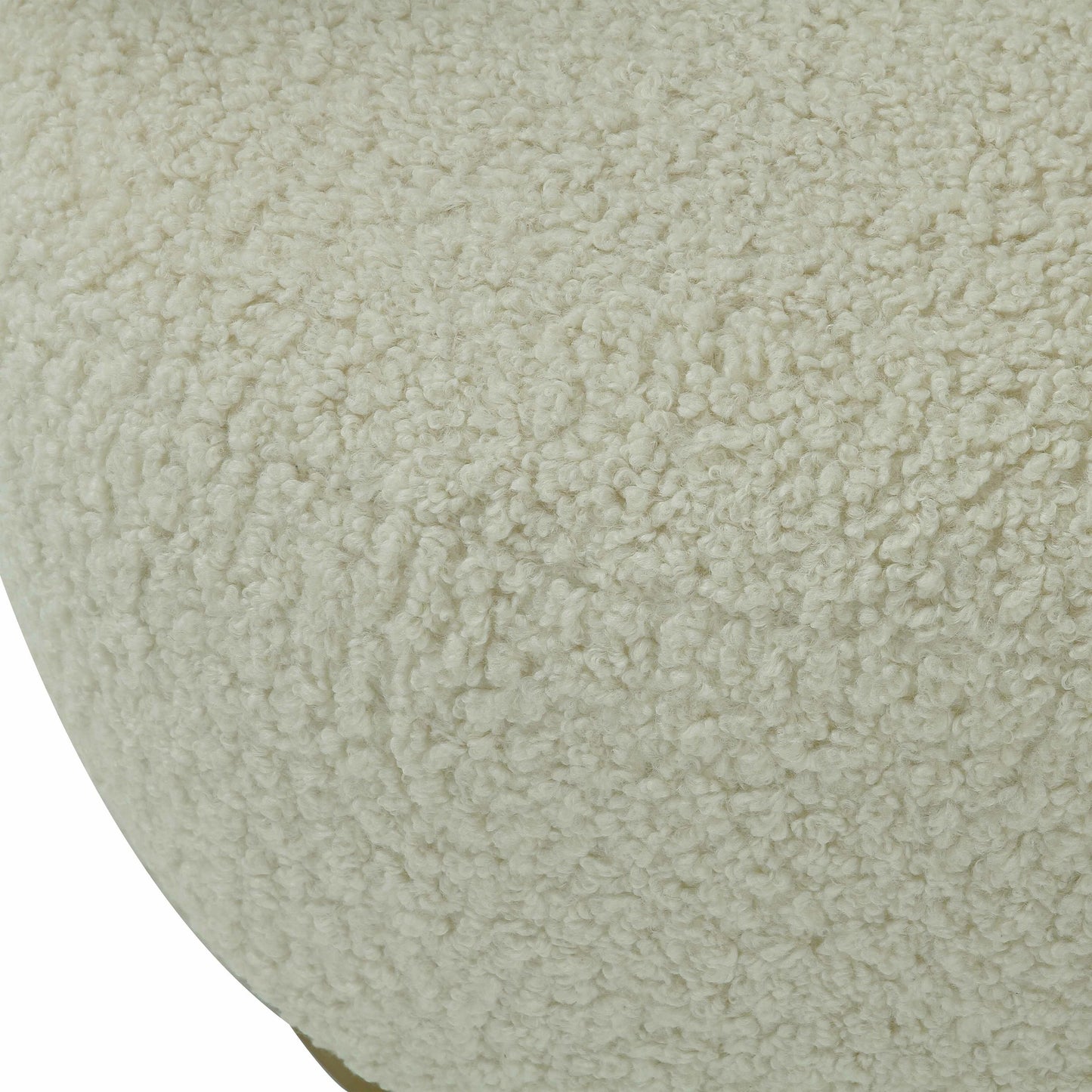 004 SR-893941 | Closeup | Austin Faux Shearling Chair by TOV Furniture in beige. Made from faux shearling in a modern style.