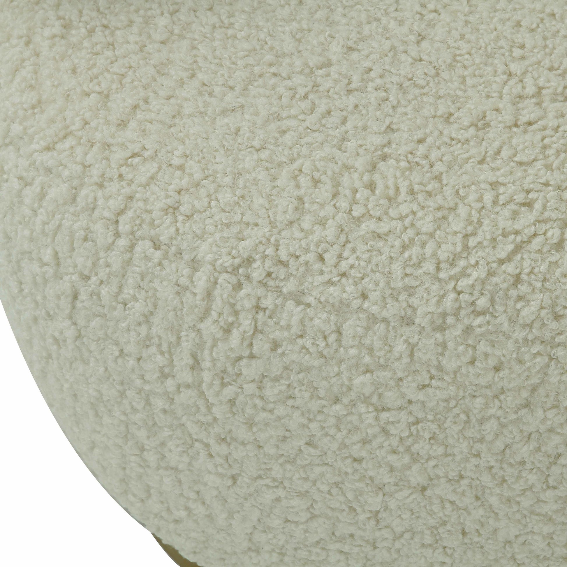 Austin Faux Shearling Chair by TOV Furniture in beige. Made from faux shearling in a modern style.