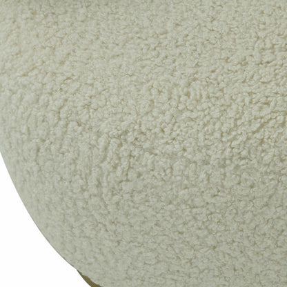 Austin Faux Shearling Chair by TOV Furniture in beige. Made from faux shearling in a modern style.