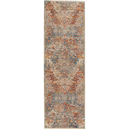Terra TRR05 Rug by Jaipur Living in blue, orange. Made from 100% polyester in a unique style.