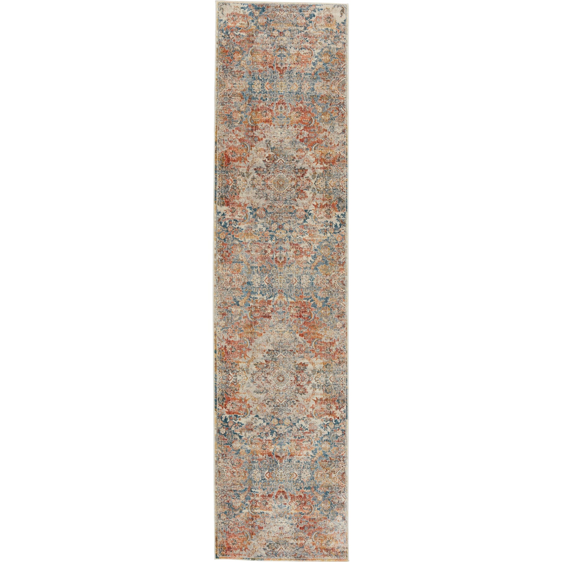 Terra TRR05 Rug by Jaipur Living in blue, orange. Made from 100% polyester in a unique style.