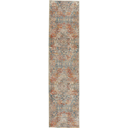 Terra TRR05 Rug by Jaipur Living in blue, orange. Made from 100% polyester in a unique style.