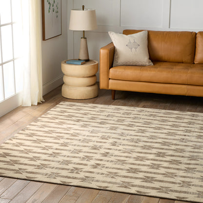Tessera by Verde Home TSS01 Rug by Jaipur Living in taupe, cream. Made from 100% wool in a unique style.