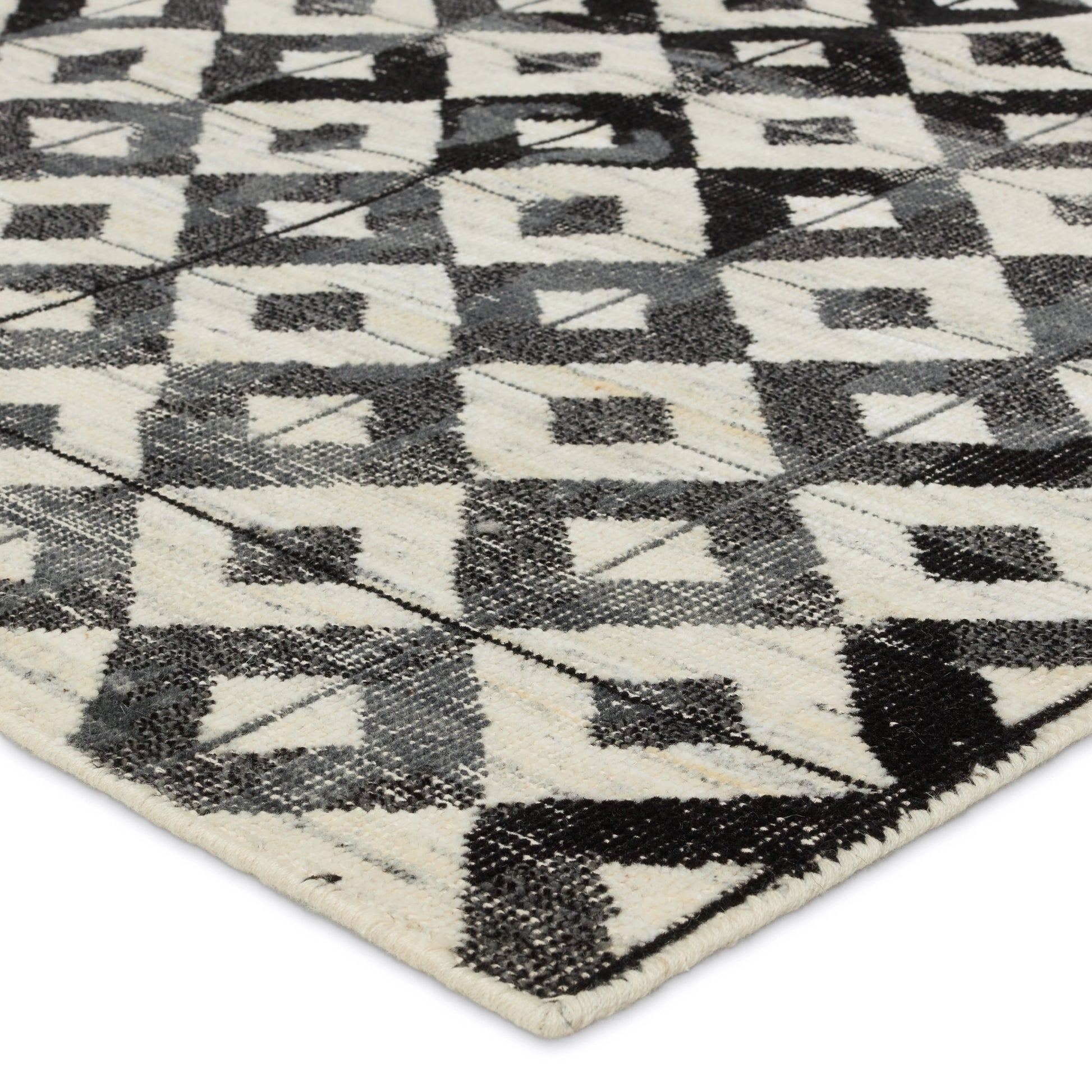 Tessera by Verde Home Gem TSS03 Rug by Jaipur Living in black, cream. Made from 100% wool in a unique style.