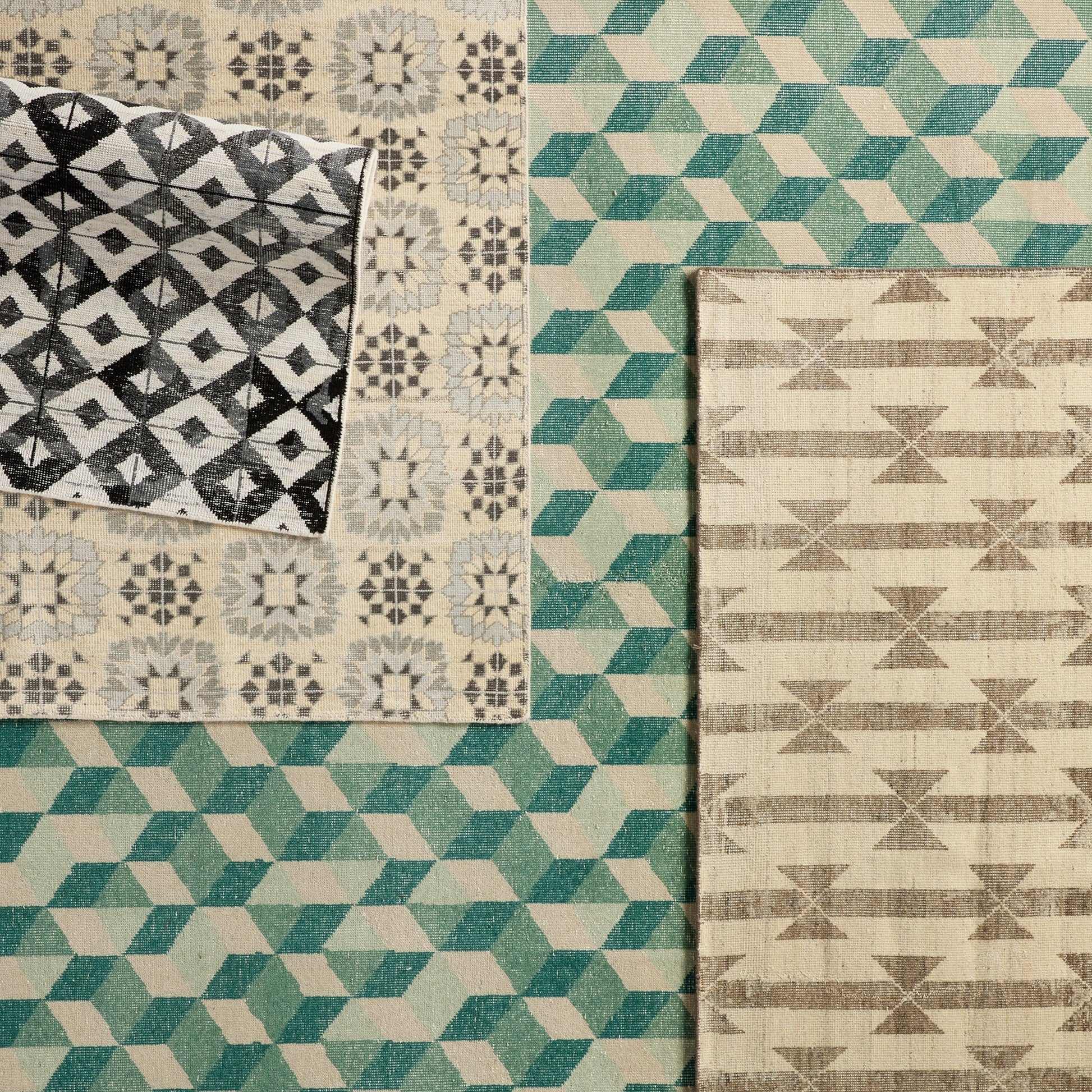 Tessera by Verde Home Gem TSS03 Rug by Jaipur Living in black, cream. Made from 100% wool in a unique style.