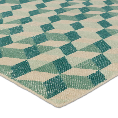 Tessera by Verde Home TSS04 Rug by Jaipur Living in green, cream. Made from 100% wool in a unique style.