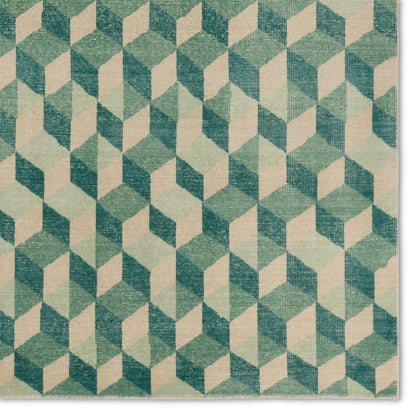 Tessera by Verde Home TSS04 Rug by Jaipur Living in green, cream. Made from 100% wool in a unique style.