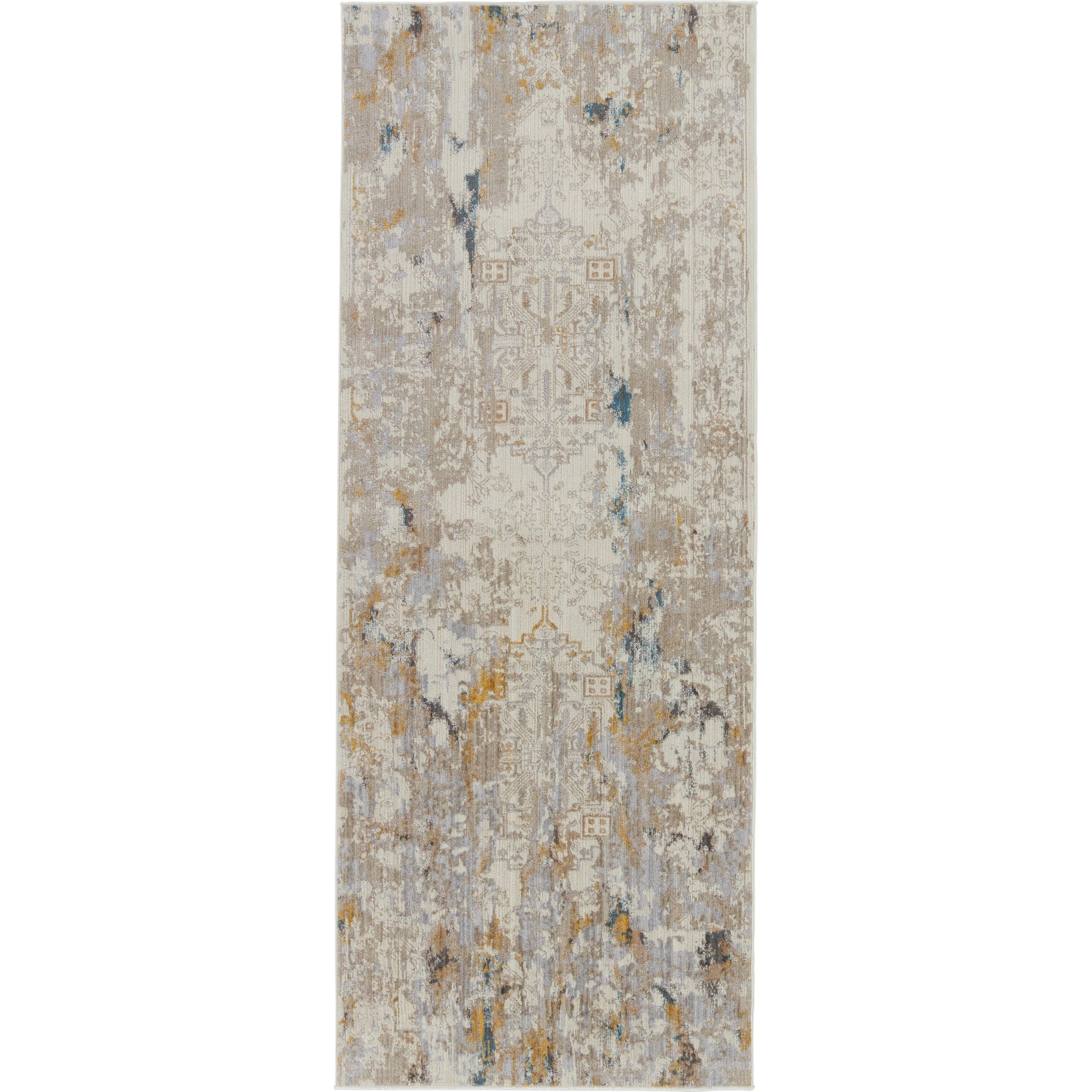 Tunderra TUN01 Rug by Jaipur Living in gray, gold. Made from 100% polyester in a unique style.