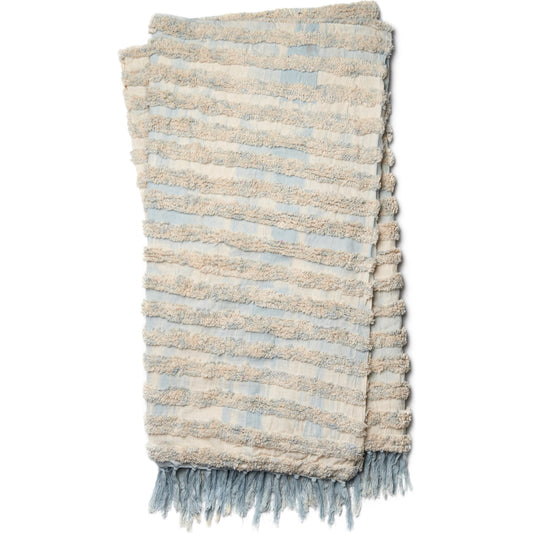 Ward T0031 Throw by Loloi. Made from 100% cotton in a coastal style.