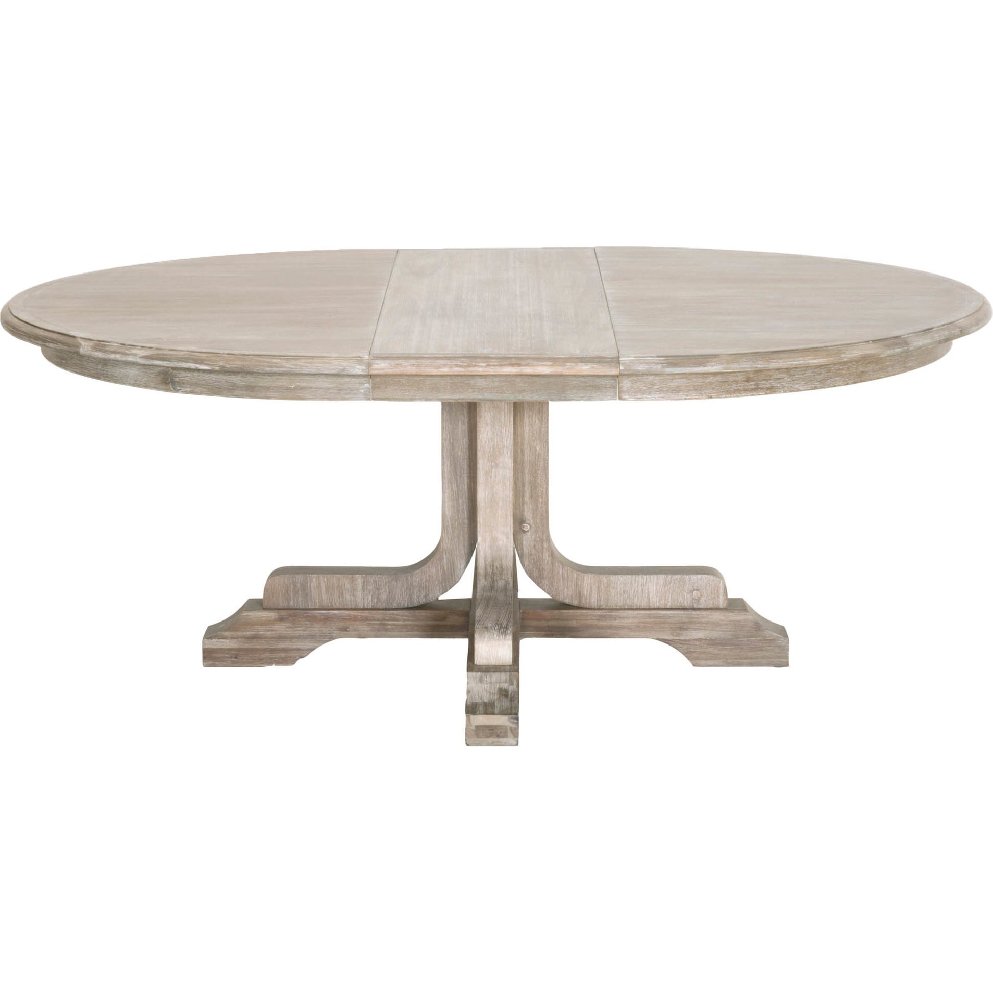 Torrey Dining Table by Essentials For Living in natural gray. Made from solid acacia, acacia veneer in a cottage & farmhouse style.