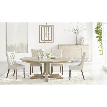 Torrey Dining Table by Essentials For Living in natural gray. Made from solid acacia, acacia veneer in a cottage & farmhouse style.