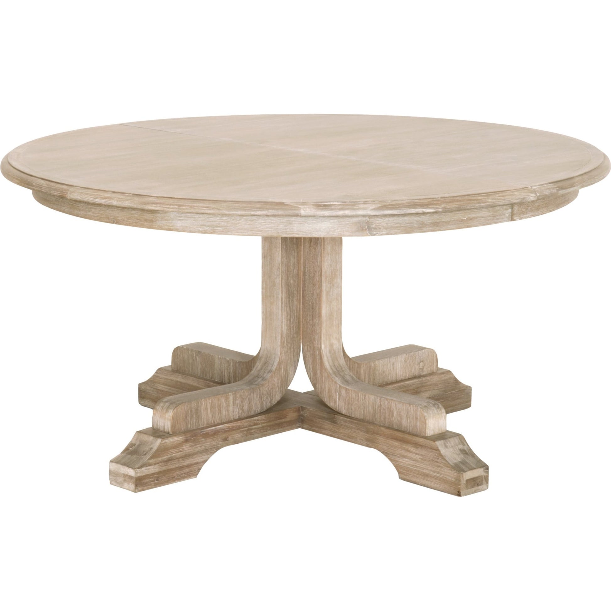 Torrey Dining Table by Essentials For Living in natural gray. Made from solid acacia, acacia veneer in a cottage & farmhouse style.