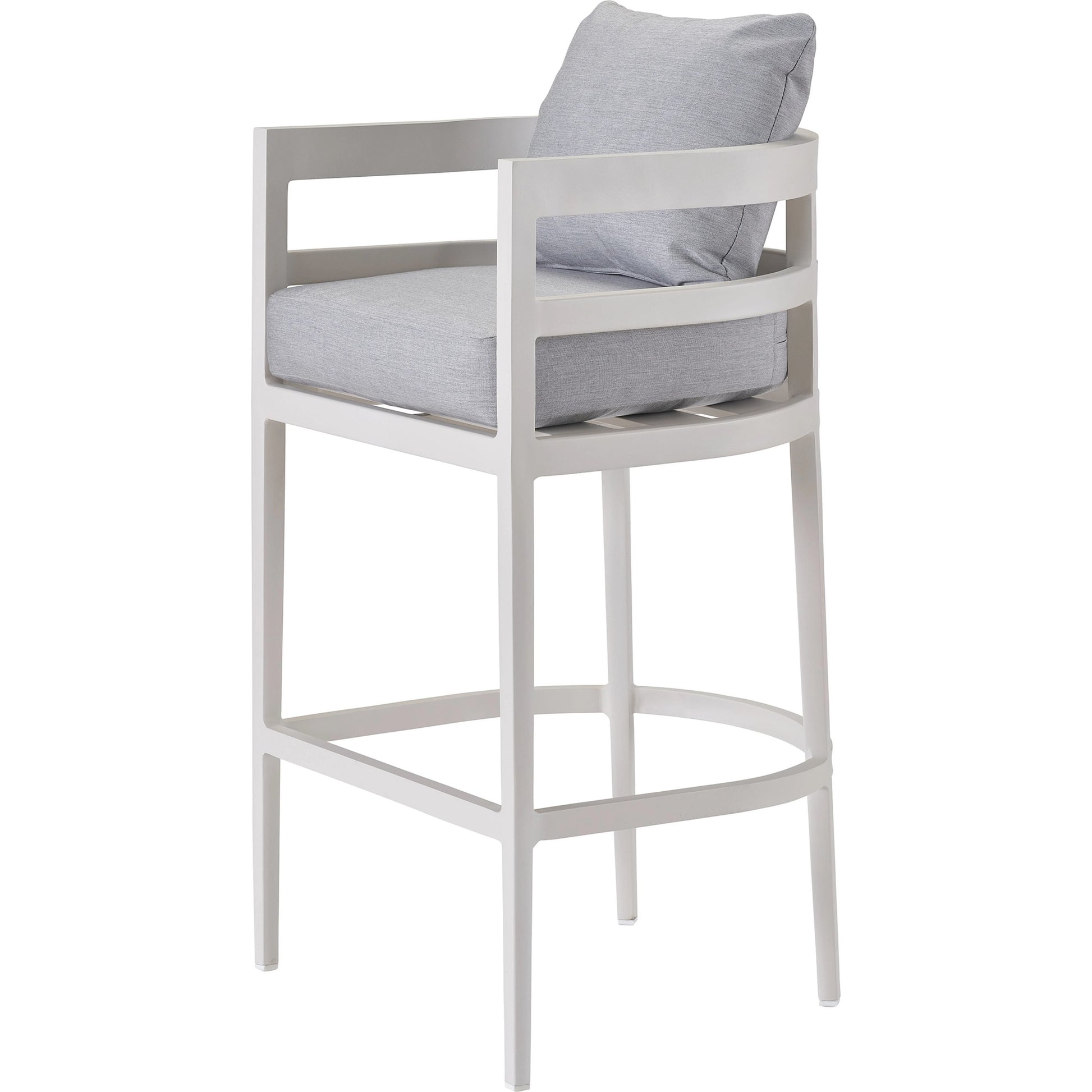 South Beach Bar Chair by Coastal Living by Universal Furniture in stainless steel and chalk aluminum. Made from unique in a modern style.