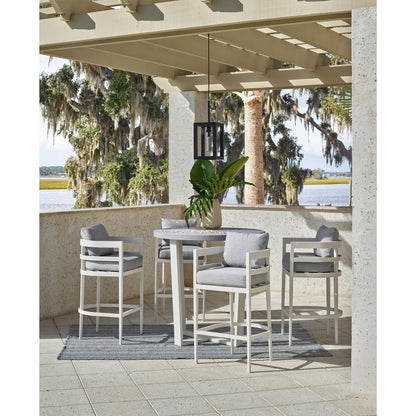 South Beach Bar Chair by Coastal Living by Universal Furniture in stainless steel and chalk aluminum. Made from unique in a modern style.