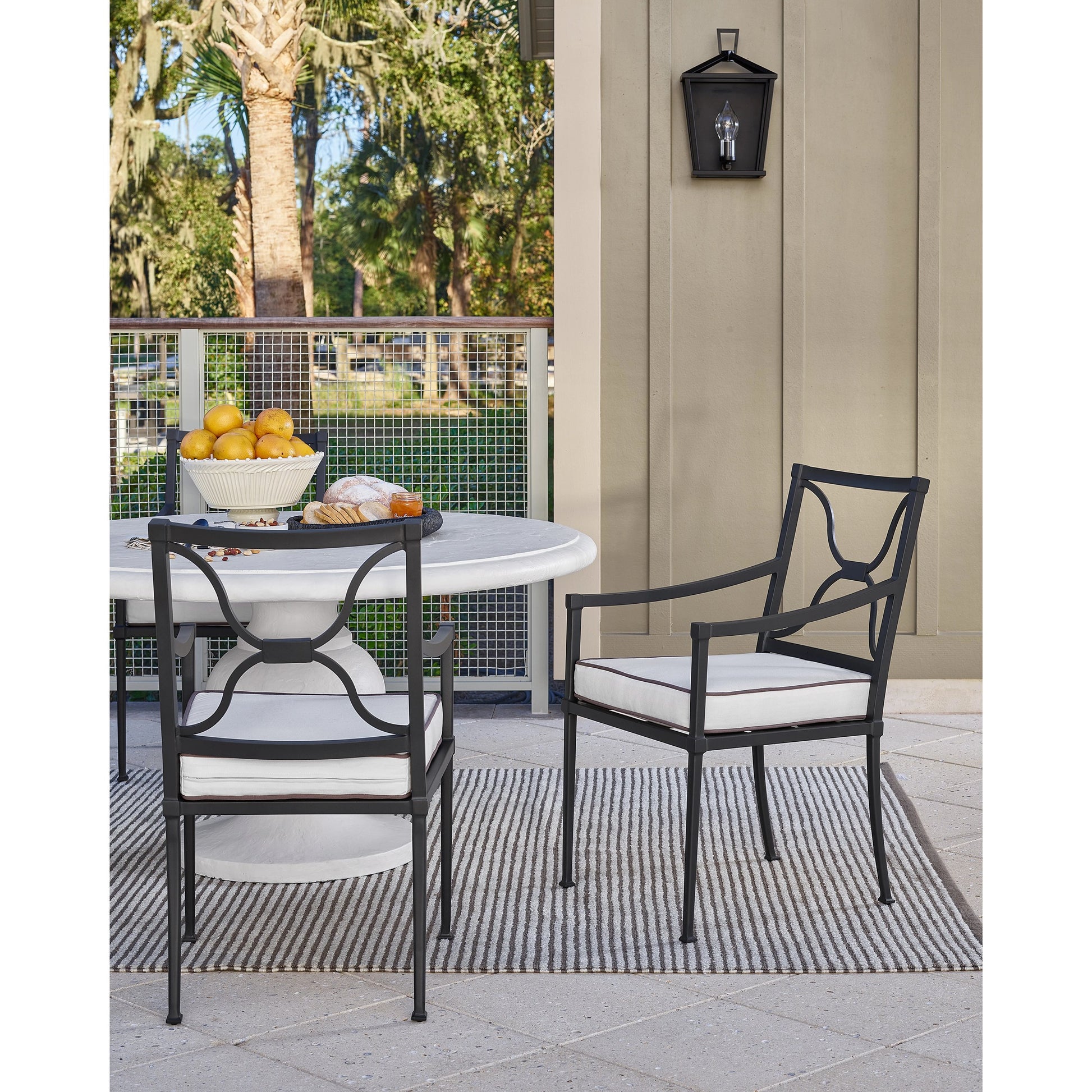 Seneca Dining Chair by Coastal Living by Universal Furniture in stainless steel and charcoal. Made from unique in a modern style.