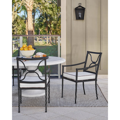 Seneca Dining Chair by Coastal Living by Universal Furniture in stainless steel and charcoal. Made from unique in a modern style.