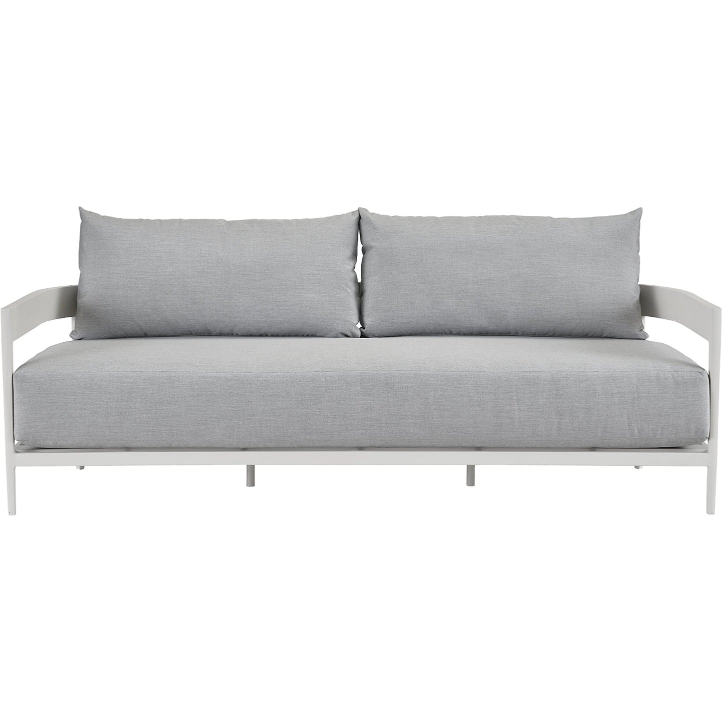 001 SI-1965483 | Primary Silo | South Beach Sofa by Coastal Living by Universal Furniture in stainless steel and chalk aluminum. Made from unique in a modern style.