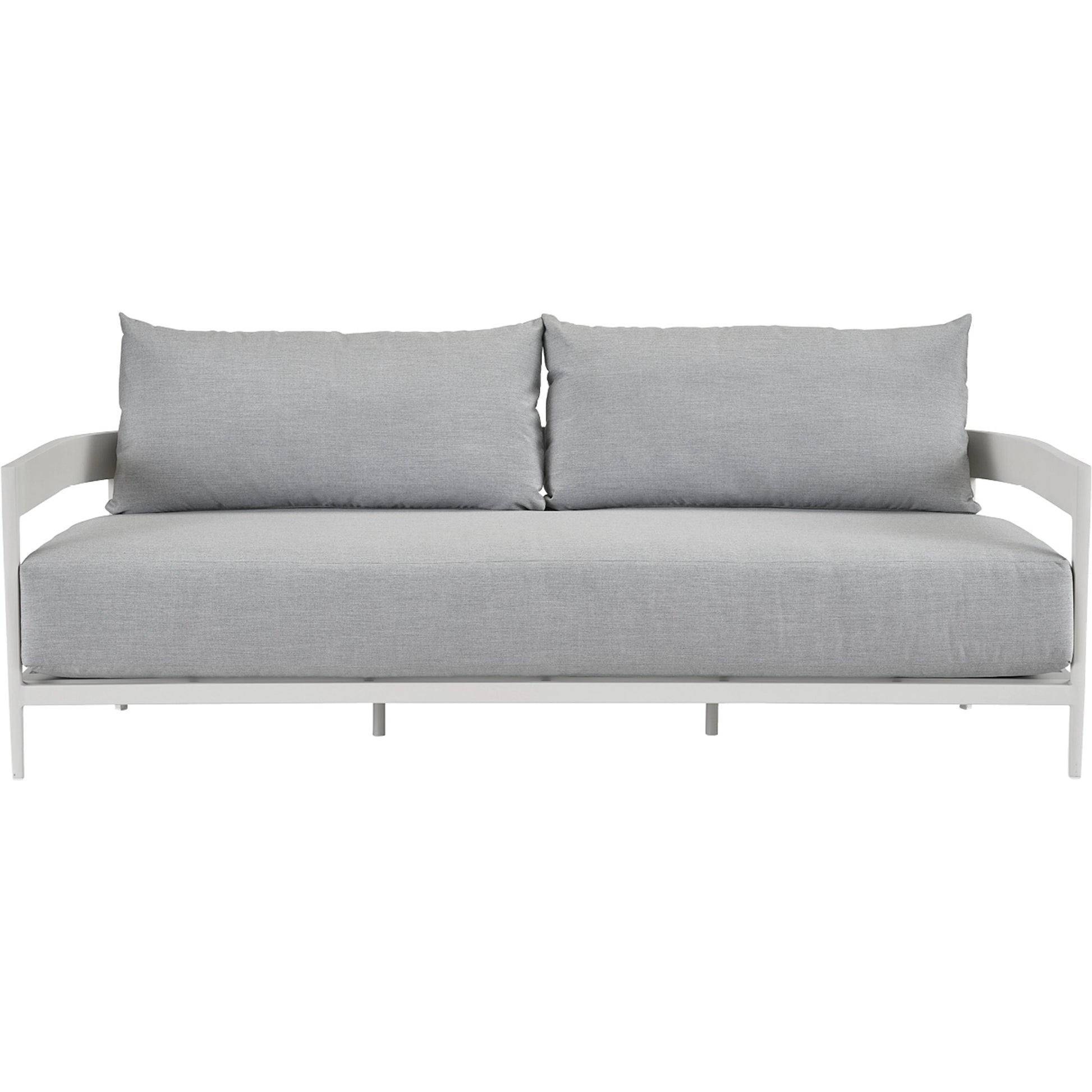 South Beach Sofa by Coastal Living by Universal Furniture in stainless steel and chalk aluminum. Made from unique in a modern style.