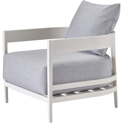 South Beach Lounge Chair by Coastal Living by Universal Furniture in stainless steel and chalk aluminum. Made from unique in a modern style.