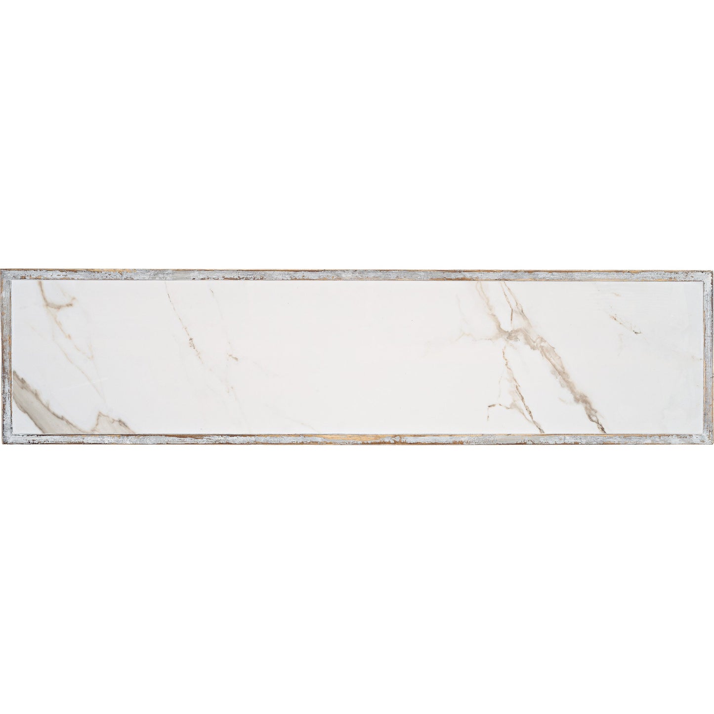 003 SR-857646 | Additional Silo | Double Pedestal Console by Sarreid Ltd. in gray and grey oak calacatta gloss porcelain. Made from wood, porcelain in a cottage & farmhouse style.