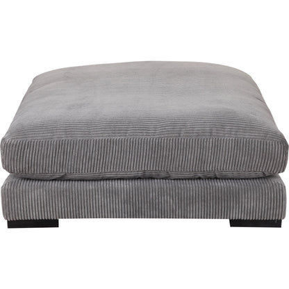Tumble Ottoman by Moe's Home Collection in dark gray. Made from upholstery: 100% polyester, solid eucalyptus wood frame, plywood, upholstery foam in a modern style.
