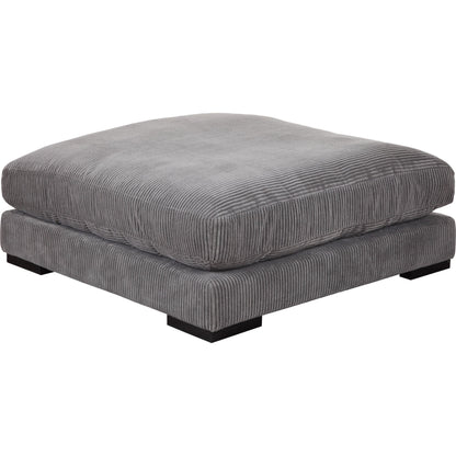 Tumble Ottoman by Moe's Home Collection in dark gray. Made from upholstery: 100% polyester, solid eucalyptus wood frame, plywood, upholstery foam in a modern style.