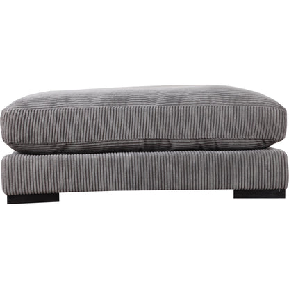 Tumble Ottoman by Moe's Home Collection in dark gray. Made from upholstery: 100% polyester, solid eucalyptus wood frame, plywood, upholstery foam in a modern style.