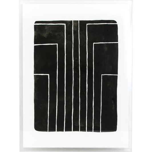 Vertigo Print Shadow Box by Four Hands in acrylic shadow box, watercolor paper. Made from acrylic, matte paper in a eclectic & global style.