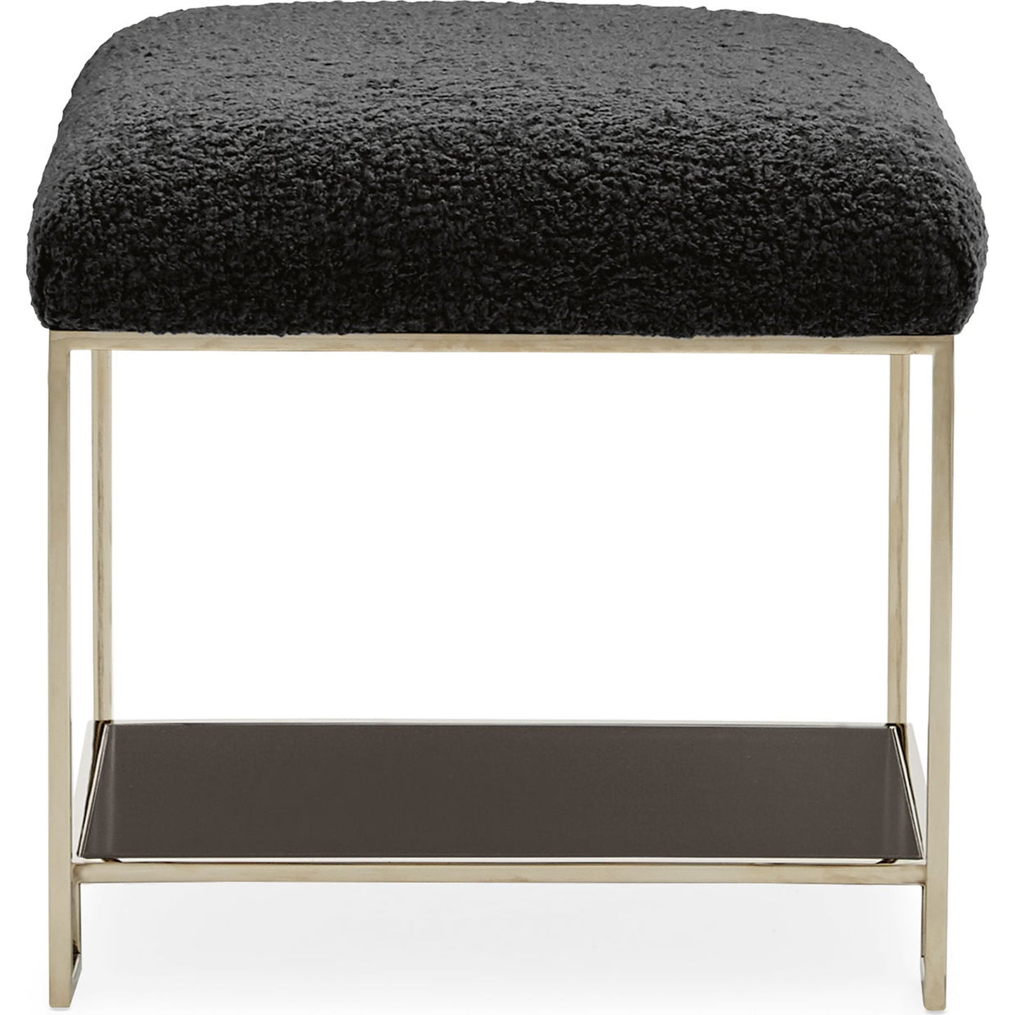 001 SR-769163 | Additional Silo | Thoroughly Modern Ottoman by Caracole in natural. Made from birch, plated stainless steel in a transitional style.