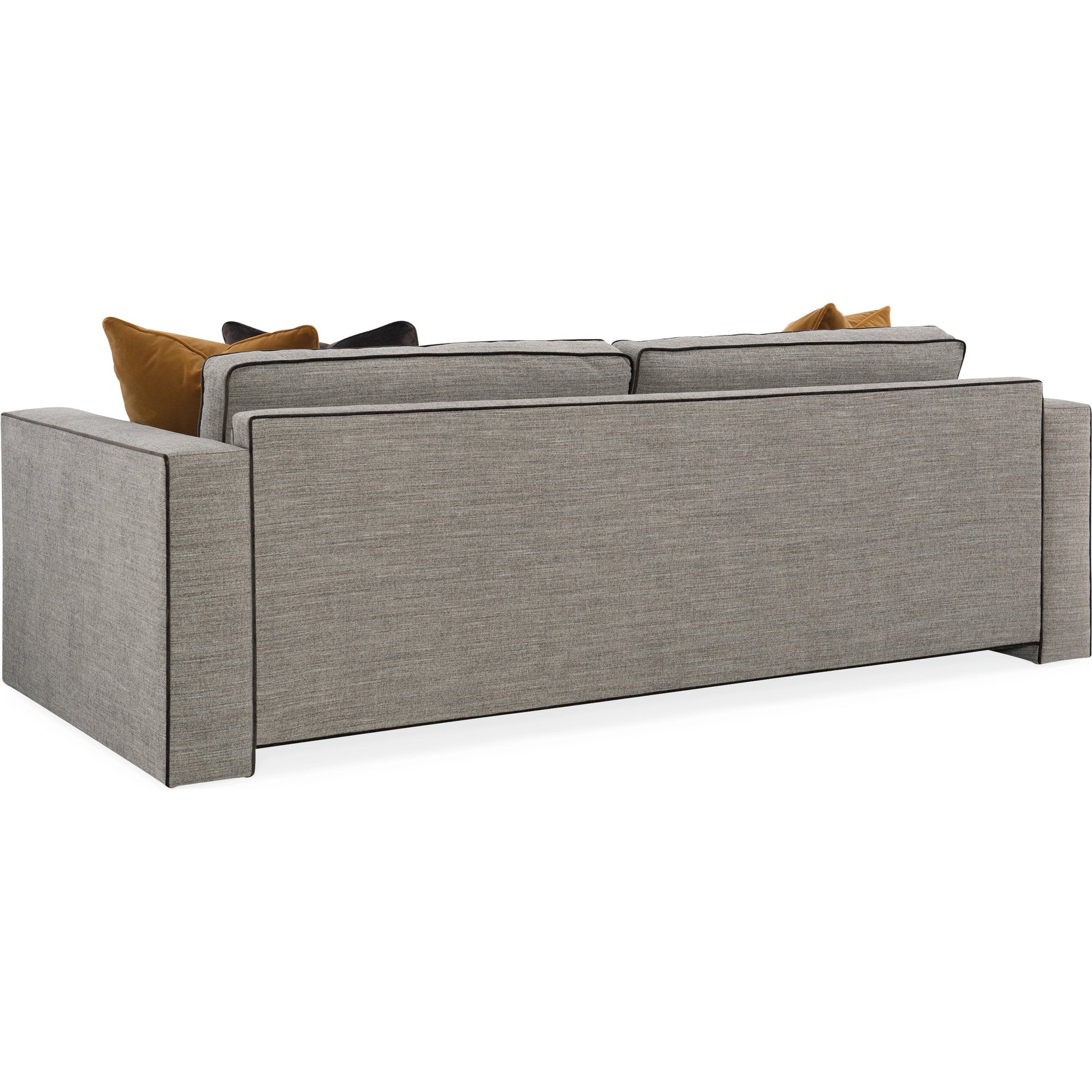 Welt Played 92" Sofa by Caracole in gray. Made from birch in a modern style.