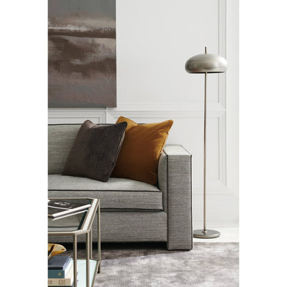 Welt Played 92" Sofa by Caracole in gray. Made from birch in a modern style.
