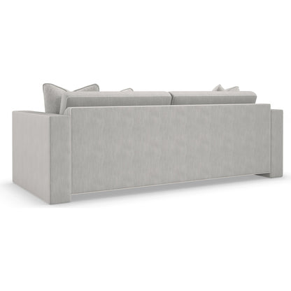 Welt Played 92" Sofa by Caracole in gray. Made from birch in a modern style.
