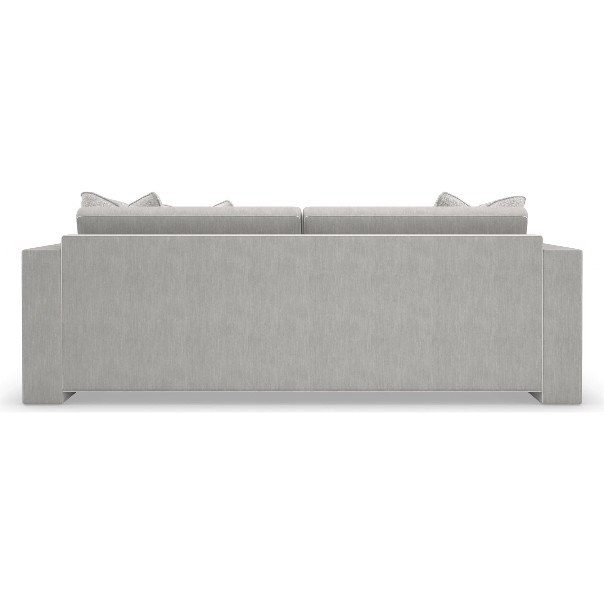Welt Played 92" Sofa by Caracole in gray. Made from birch in a modern style.